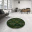 Tapis en laine vert / gris clair-1964946308
