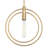 Nyla Single Light Brass Pendant