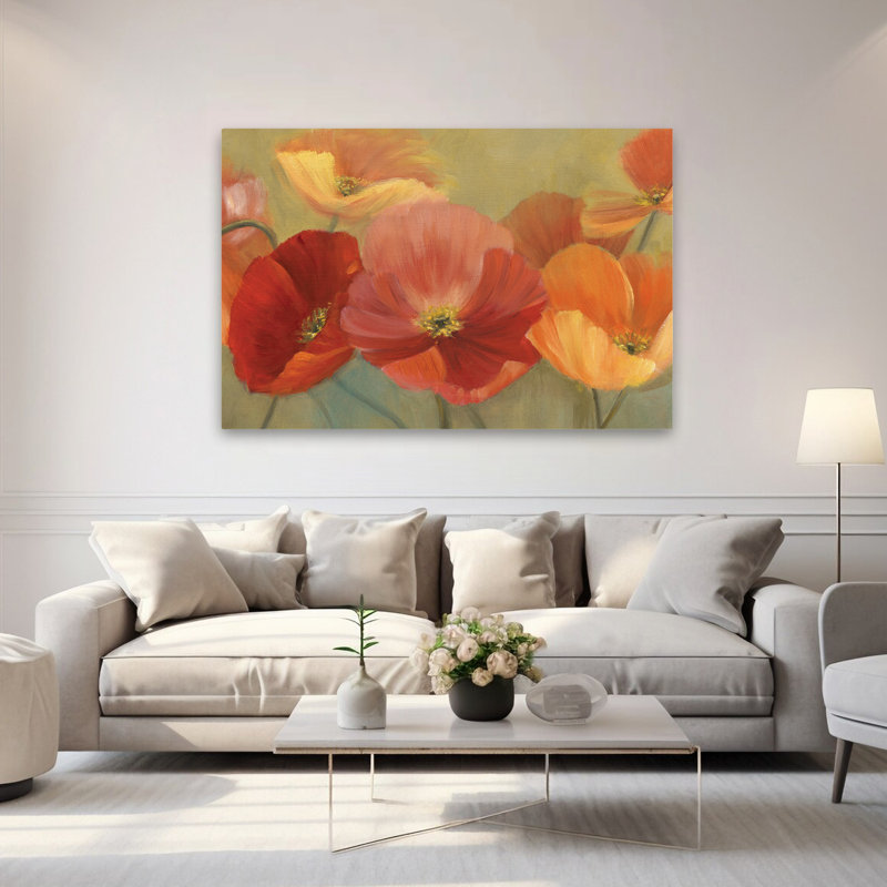 Paysage, nature, plantes, fleurs, art mural sans titre, H 40 po x l 60 po
