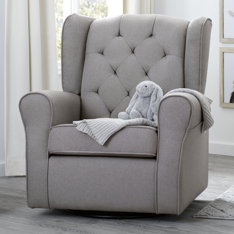 Fauteuil oscillant et oscillant Emma, Gris