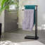 Free Standing 2 Rail Blanket Rack Black