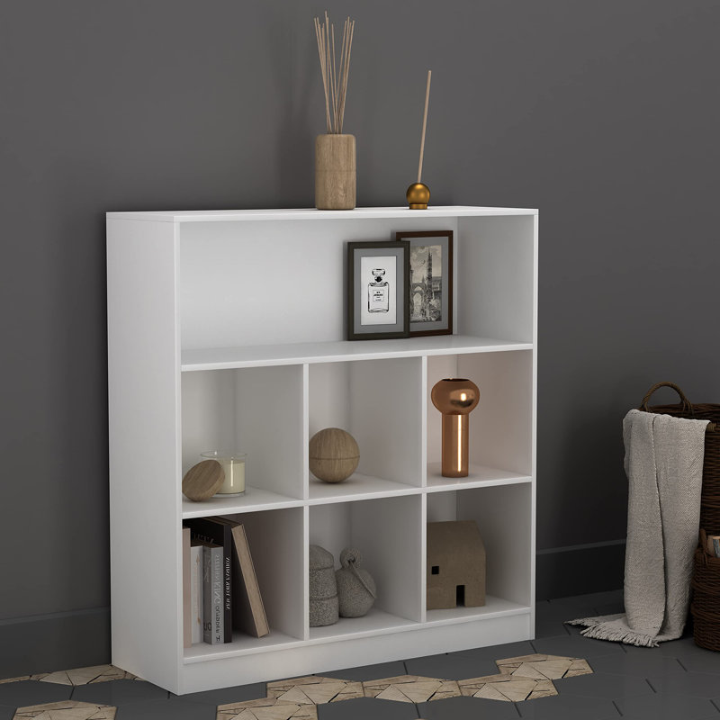Thorntown 94cm H x 88cm W Cube Bookcase, White
