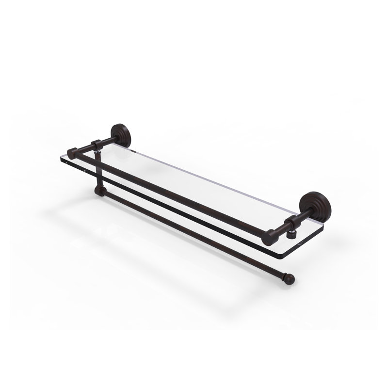 Beresford Bracket Shelf with Towel Bar, Venetian Bronze