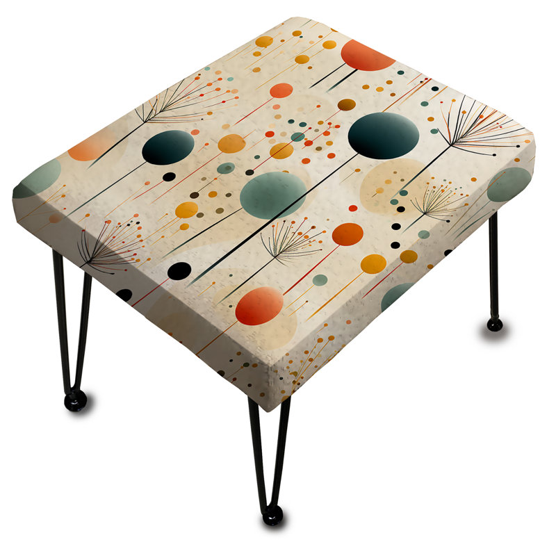 Simplicité en fleurs scandinaves VI - Repose-pieds rectangulaire géométrique