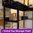 Chilmark L Shaped Desk with Hutch, LED Lights, Reversible Corner Desk with Power Outlet-540284342