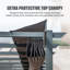 Pergola d'extérieur en aluminium rétractable avec auvent-90611745-90611744