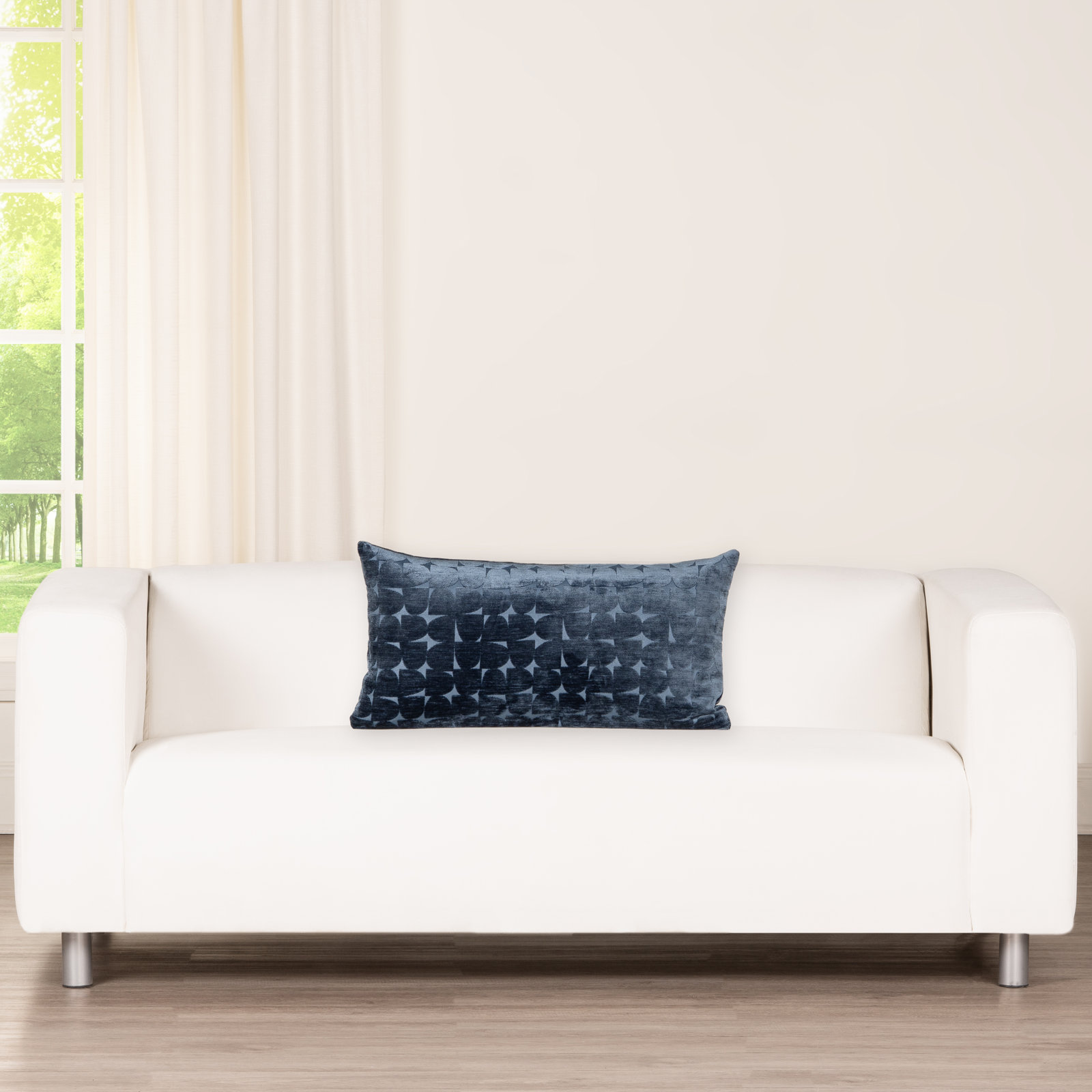 Throw Pillow, Teal, Rectangle 36"H x 14"W, Polyester