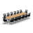Rectangle 14 Person 80'' L Training Table and Chair Set with Cable Management-86134231