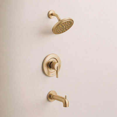 Cia Brushed gold Posi-Temp tub/shower