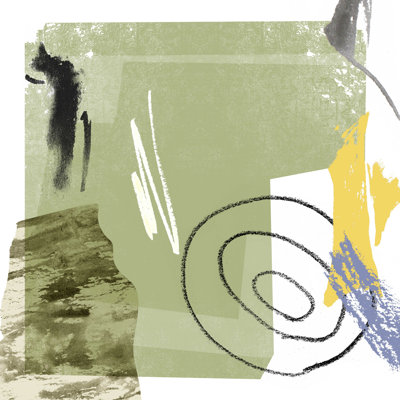 «Abstract Swamp I» par Melissa Wang - reproduction d'art sur toile tendue