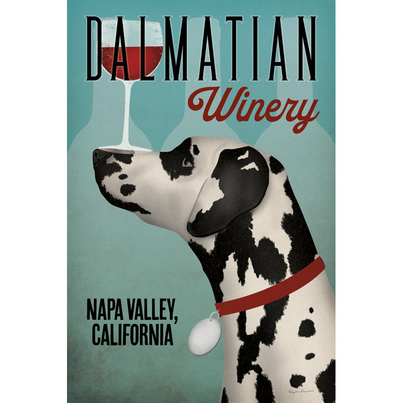«Dalmation Winery» par Ryan Fowler - reproduction, H 18 po x l 12 po, Toile tendue
