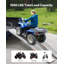 Rampes en aluminium, 1000 lb, 2 pièces de rampes robustes avec surface de rampe plus large, rampe de chargement stable universelle avec poignées, adaptée pour VTT, UTV, moto, vélo électrique, etc.