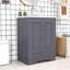 Meuble-lavabo moderne de 24 po avec lavabo - design élégant, grand espace de rangement-1573826161