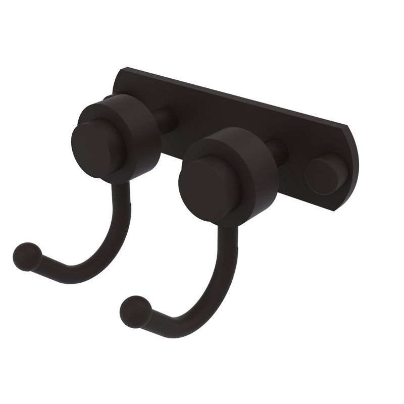 Mercury 2 Position Wall Mounted Robe Hook, Oil Rubbed Bronze