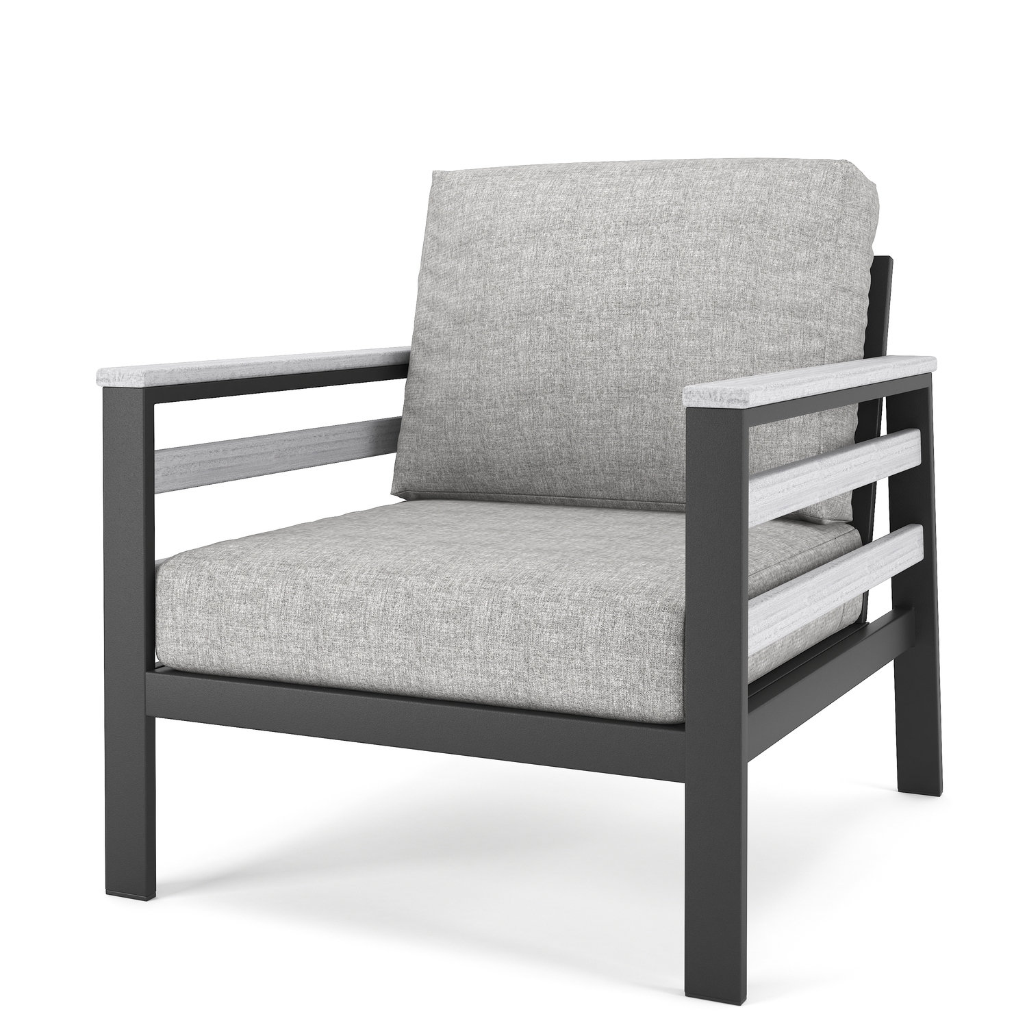 Townsend - Person Patio Conversation Set with Cushions, Canvas Granite Sunbrella® Canvas