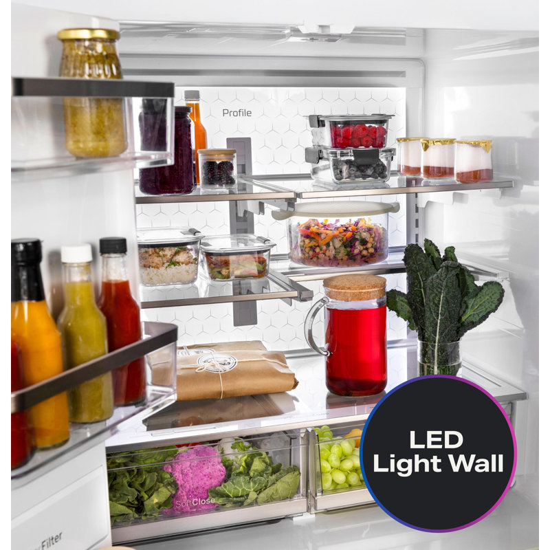 GE Profile ENERGY STAR® 27.9 Cu. Ft. Smart 4-Door French-Door Refrigerator with Kitchen Assistant