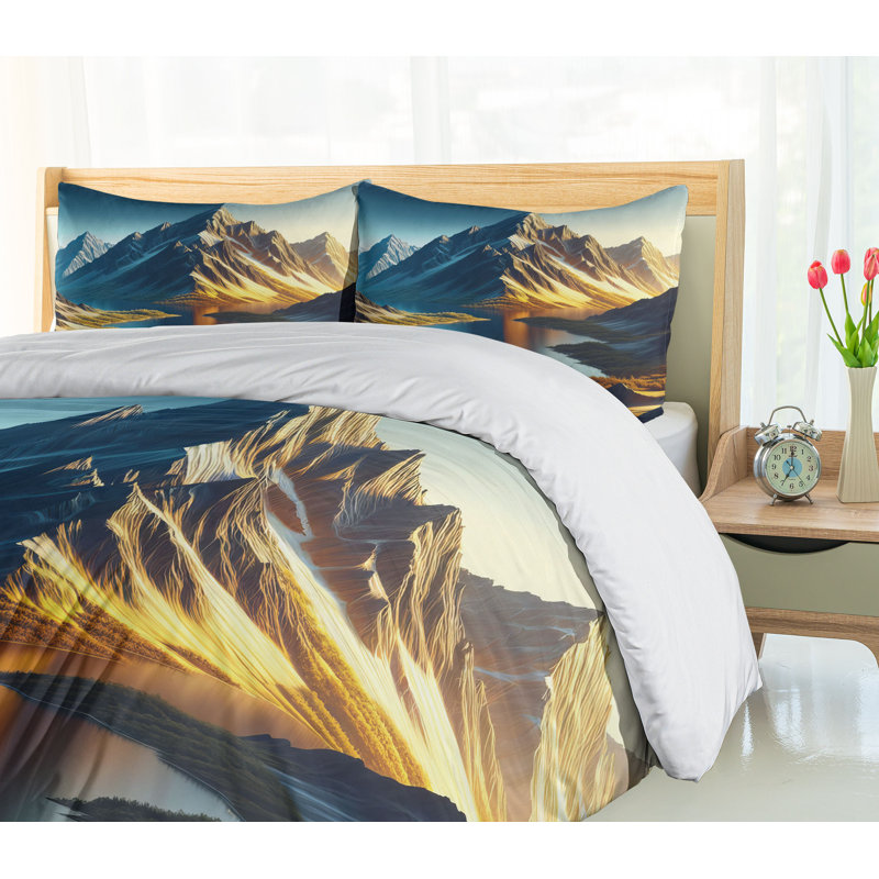 Lake Duvet Cover, California King Duvet Cover + 2 Standard Shams