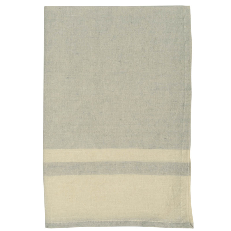 Tea Towel Kitchen Towel, Light Gray/Natural