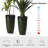 Set Of 2 Oversized Eco-Friendly PP And Stone Honeycomb Textured Tall Plastic Planter-593483613-581477826