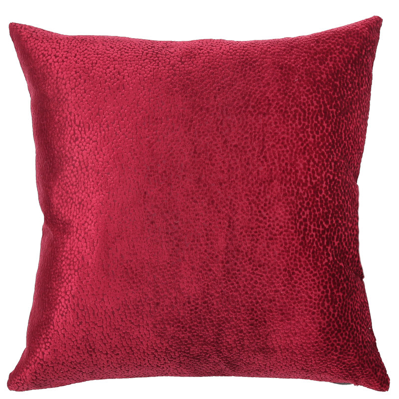 Beroun Square Pillow Cover & Insert, Ruby