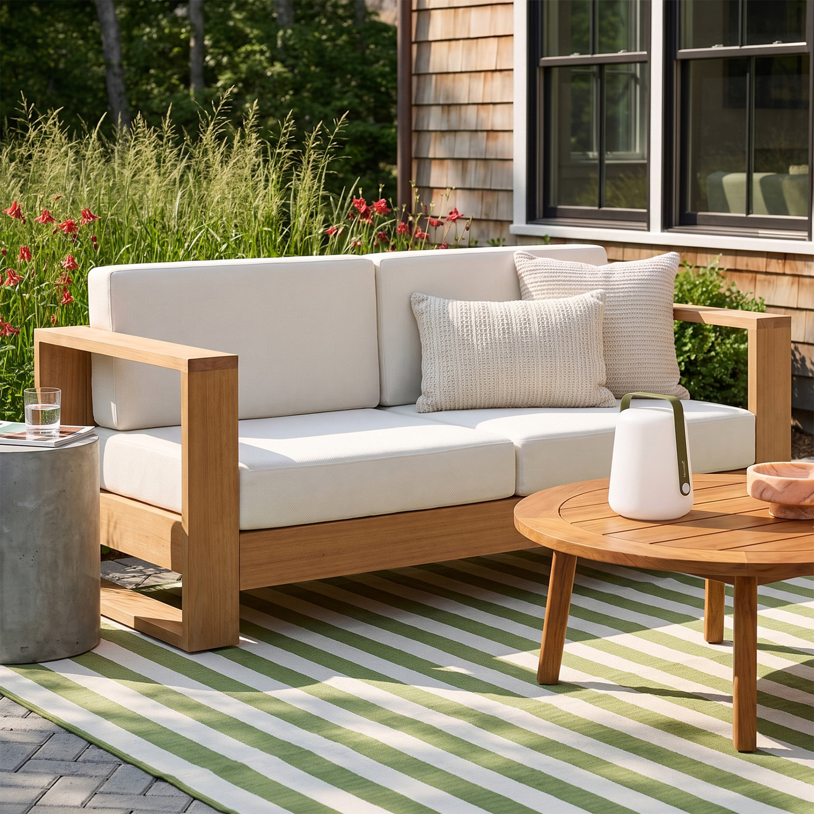 Shay 68" Eucalyptus Patio Sofa