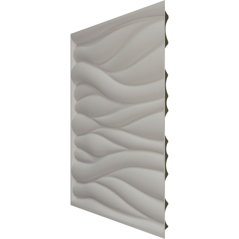 Panneaux muraux 3D en PVC 19,7 po x 19,7 po blanc mat, Dark Green