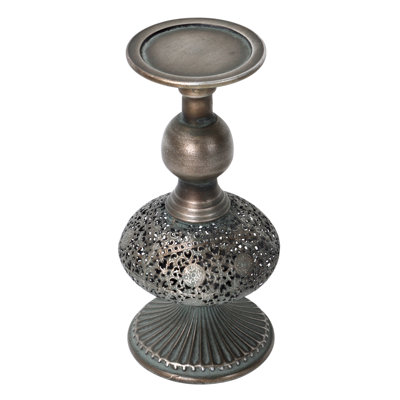 10.25'' H Metal Tabletop Candlestick