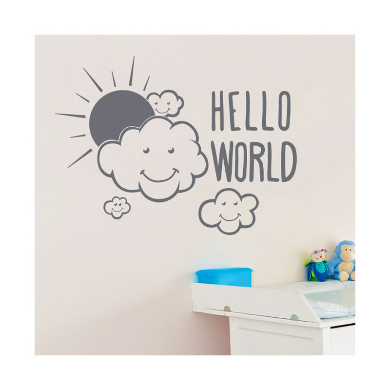 Wall Decal, Large, Grey
