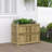 Latitude Run® Garden Planter 35.4"X19.7"X27.6" Impregnated Wood Pine-413748318