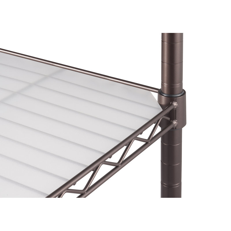 Tablette transparente TRINITY Frosty (ensemble de 4), 36 po x 14 po
