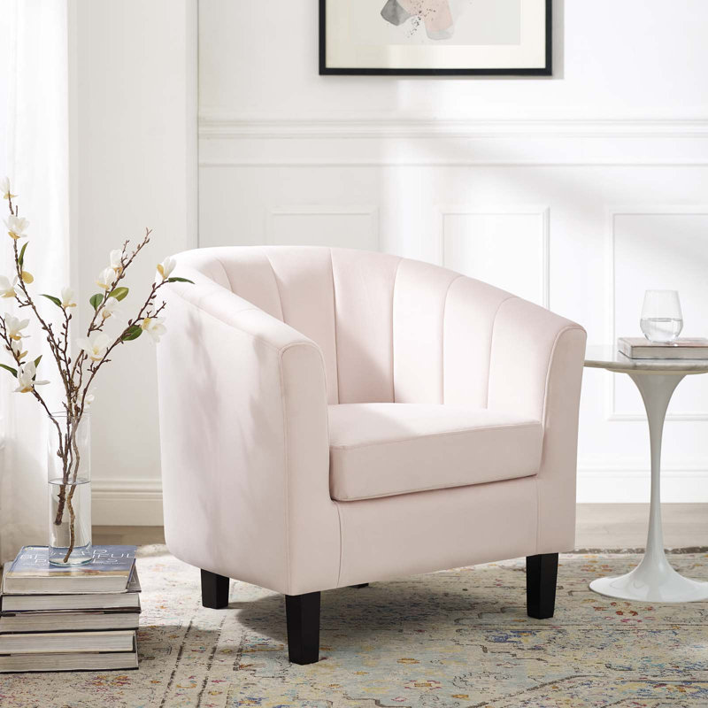  Fauteuil 28 po en velours, Tissage uni bleu sarcelle