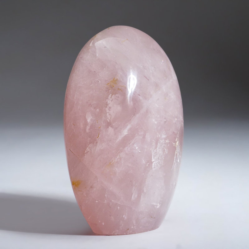 Polished Rose Quartz Freeform from Brazil (1.5 Lbs)