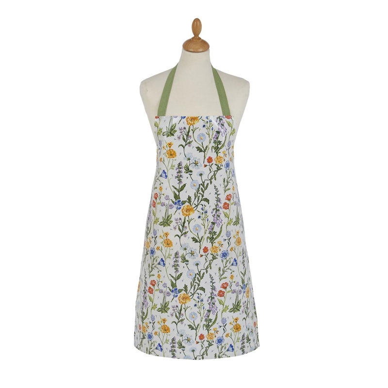 Cottage Garden Floral Cotton Bib Apron