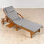 Chaise longue d'extérieur, dossier et repose-pieds réglables, bois massif, accoudoirs courbés, contemporain, bord de piscine-1805259776