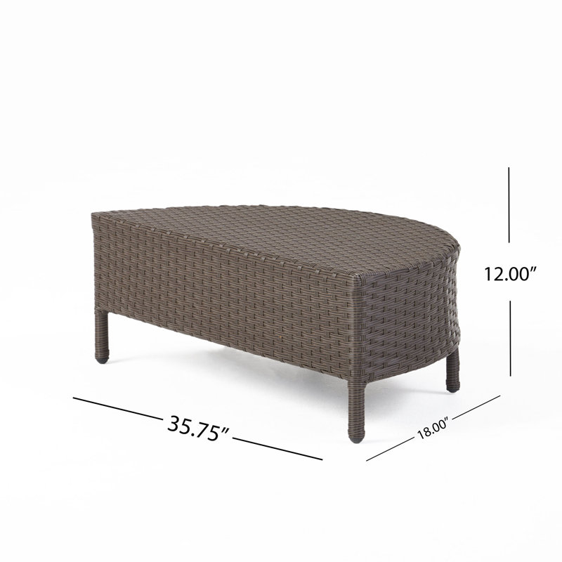 Table basse Avijit, Brun foncé