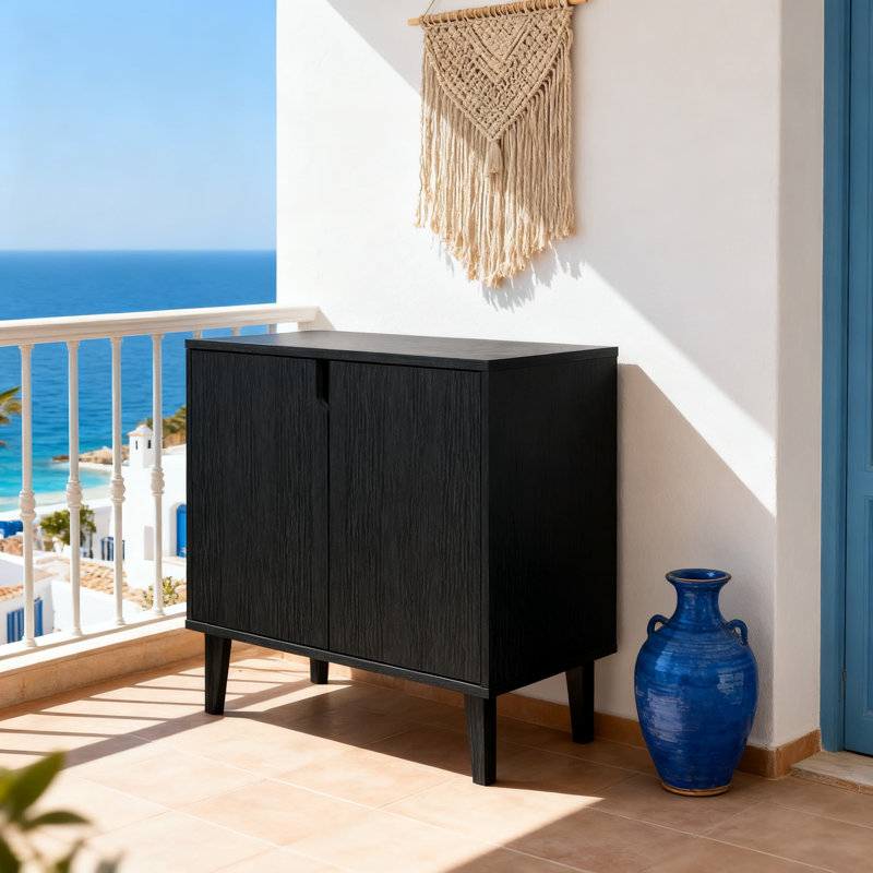 Armoire de rangement à 2 portes avec portes à fermeture en douceur, console buffet multifonctionnelle pour la cuisine, la salle à manger, le salon et le couloir