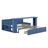 Daybed With Removable Desk, Storage Drawers & Hydraulic Side Table-1964931463