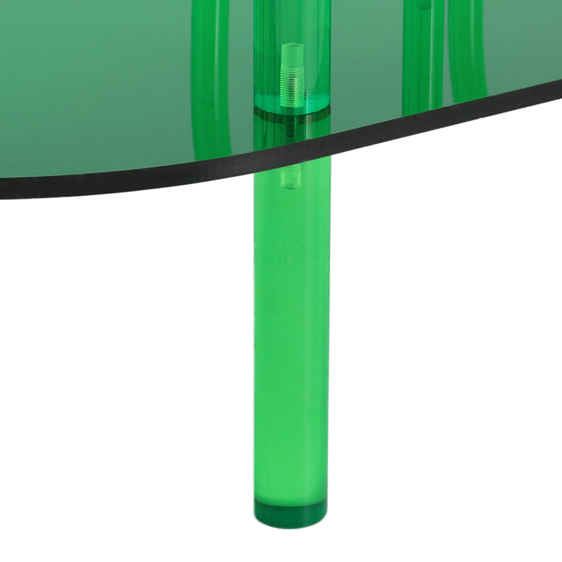 Étagère de rangement moderne en vinyle pour lecteur de disques à 3 niveaux, Vert