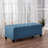 Blue Fabric With Spacious Storage And Birch Legs - 49.69D X 21.06W 18.30H Compartment-411273377