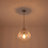 1-light Ribbed Glass Single Pendant-1277257770