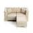 Similicuir beige et blanc est en rupture de stock