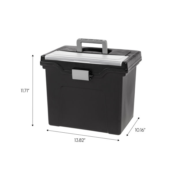 Iris Portable Letter-Size File Box