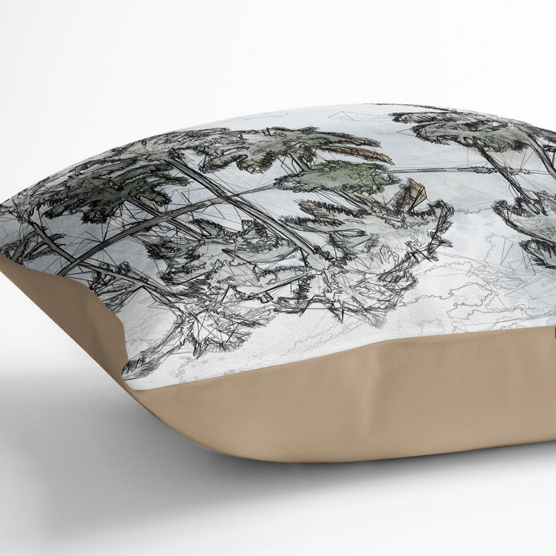Square Throw Cushion, 55cm H x 55cm W x 20cm D, Stone