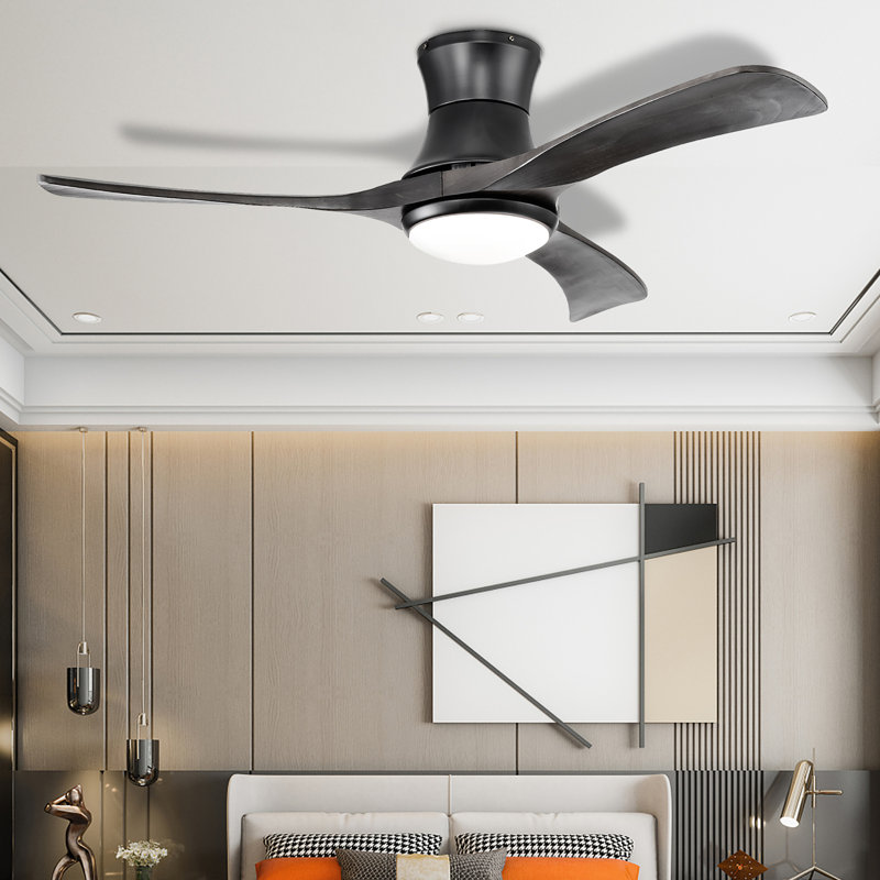 Ventilateur de plafond à 3 pales avec télécommande et ensemble d'éclairage inclus Chrisel