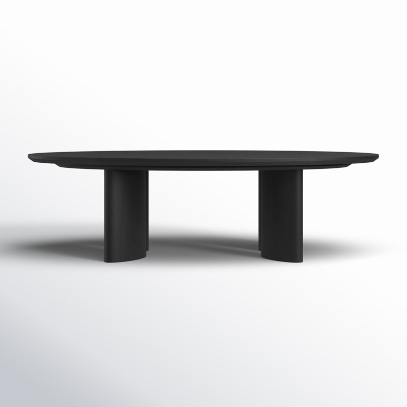 Barnard Oval Wood Coffee Table, Black