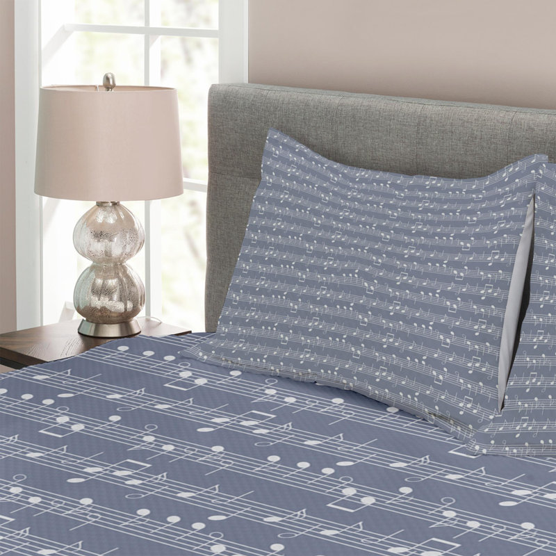 Modern & Contemporary Polyester Coverlet, Queen Coverlet + 2 Shams