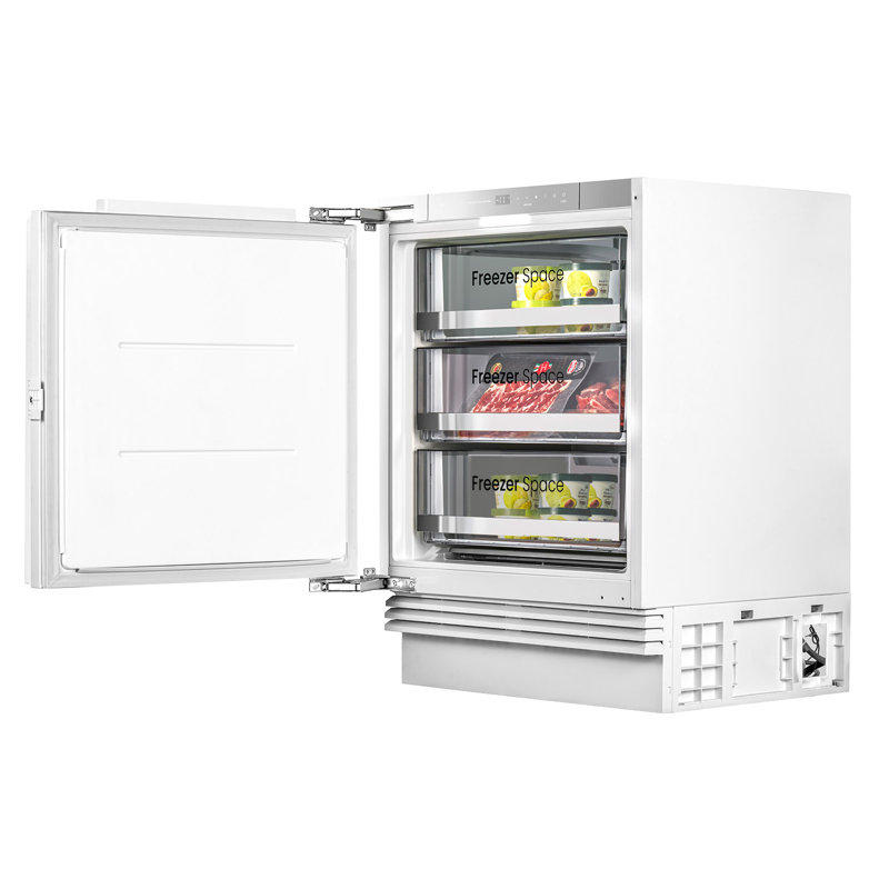 24 in Panel Ready Fridge 3.74 Cu.ft Built-In Refrigerator, No Frost, Freezer refrigerator, Cabinet-Ready, Compact Fridge, Integrated Cooling,Reversible Door, Undercounter Refrigerator, custom panel kitchen refrigerator