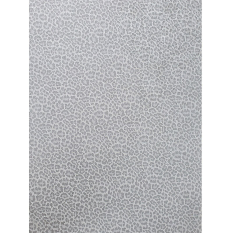 Yarisbeth Wallpaper Gray White Silver Metallic Leopard Cheetah Animal Skin Fur 3D
