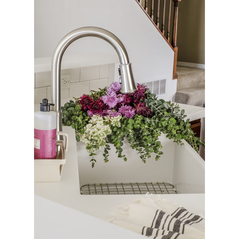 Pull Down Single Handle Kitchen Faucet, Stainless Steel