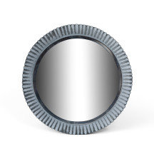 Garden Floral Round Iron Mirror